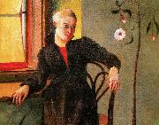 Kosztka, Tivadar Csontvry Woman Sitting by the Window oil painting artist